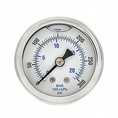 Pressure Gauge 1/8 in NPT 1-1/2 in