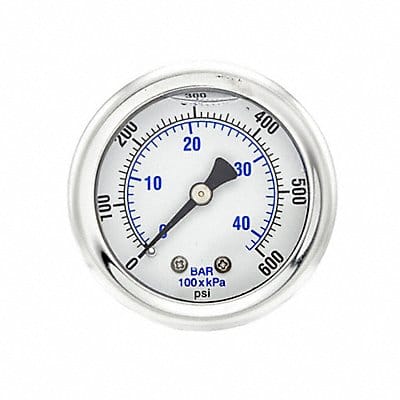 Pressure Gauge 1/8 in NPT 2 in