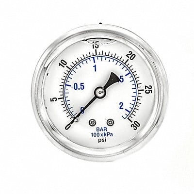 Pressure Gauge 1/4 in NPT 2-1/2 in