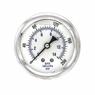 Pressure Gauge 1/4 in NPT 2-1/2 in