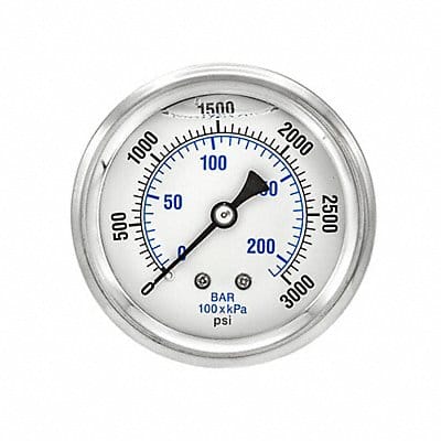 Pressure Gauge 1/4 in NPT 2-1/2 in