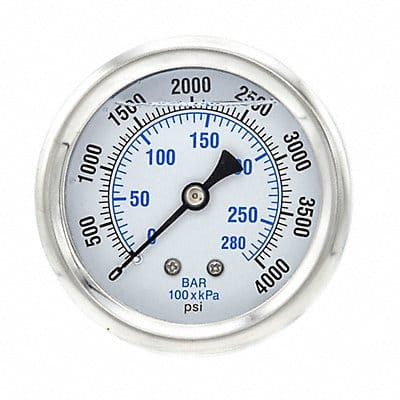 Pressure Gauge 1/4 in NPT 2-1/2 in