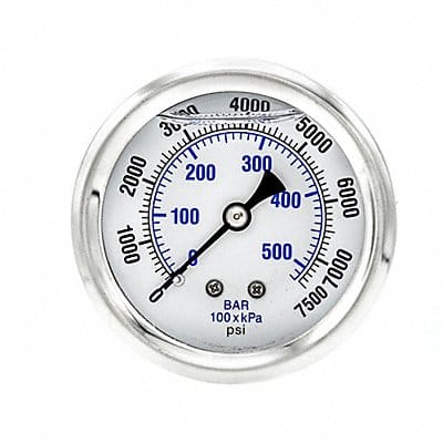 Pressure Gauge 1/4 in NPT 2-1/2 in