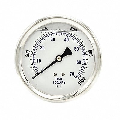 Pressure Gauge 1/4 in NPT 4 in