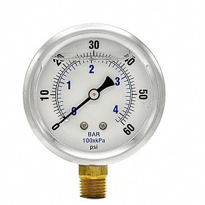 Pressure Gauge 1/4 in NPT 2-1/2 in