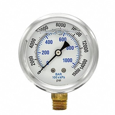 Pressure Gauge 1/4 in NPT 2-1/2 in