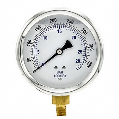 H8400 Pressure Gauge Liquid 4 in 400 psi