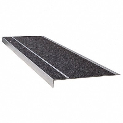 Stair Tread Black 48in W Extruded Alum