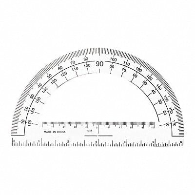 Professional Protractor Plastic Clear