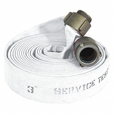 H6666 Fire Hose 100 ft White Polyester