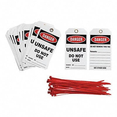 Danger Tag 5-1/2inHx3inW Vinyl PK25