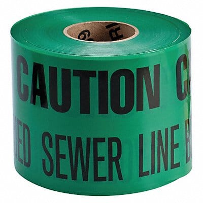 Undrgrnd Mrkng Tape Green 1000 ft L 6 in