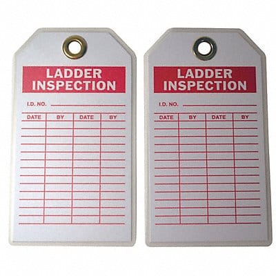 Inspection Tag 7inHx4inW HD Poly. PK10