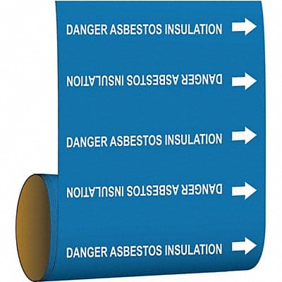 Pipe Marker Dngr Asbstos Insulation