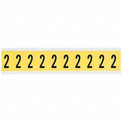 Number Label 1in.H Character Vinyl Cloth