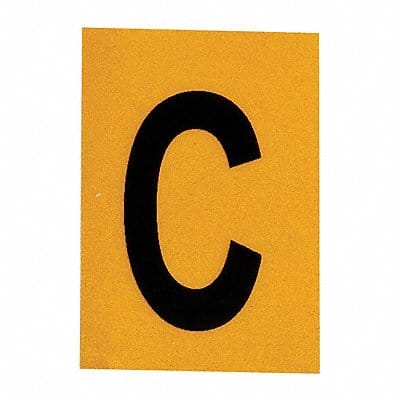 Letter Label 1in.H Character PK25