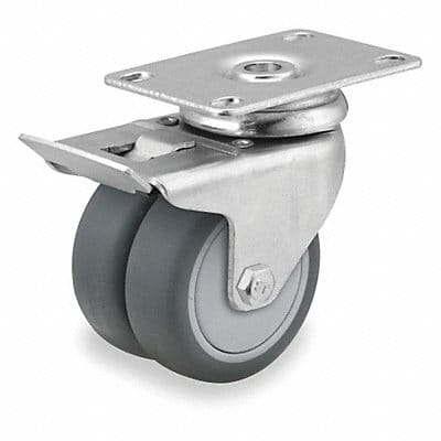 Quiet-Roll Medical Plate Caster Swivel