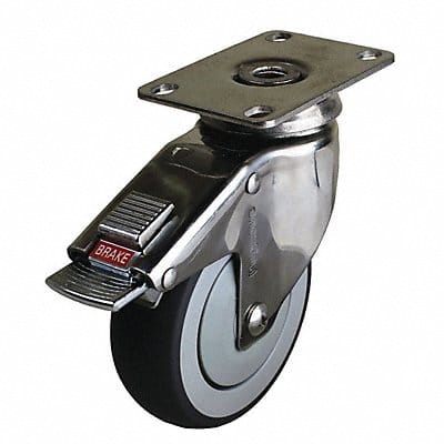 Quiet-Roll Medical Plate Caster Swivel