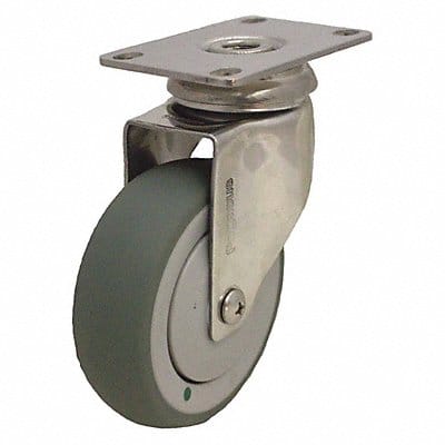 Quiet-Roll Medical Plate Caster Swivel