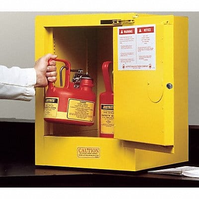 Flammable Safety Cabinet 4 gal Yellow