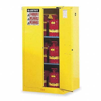 E4580 Flammable Safety Cabinet 60 gal Yellow