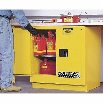 Flammable Safety Cabinet 22 gal Yellow