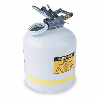 Disposal Can 2 gal White Polyethylene