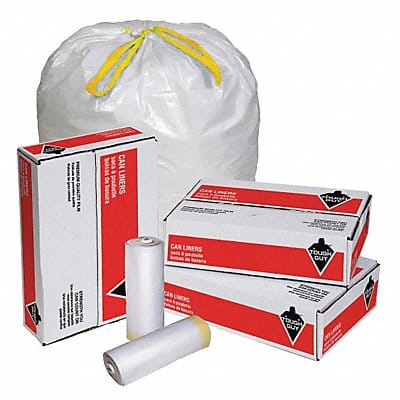 Trash Bag 20 to 30 gal White PK150