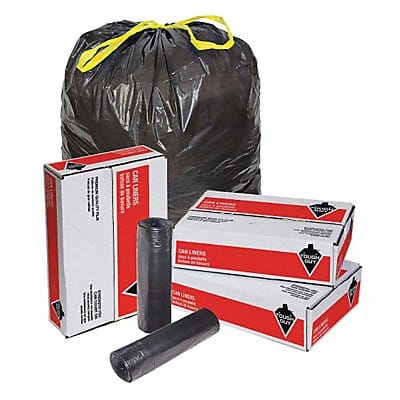 Trash Bag 40 to 45 gal Black PK100