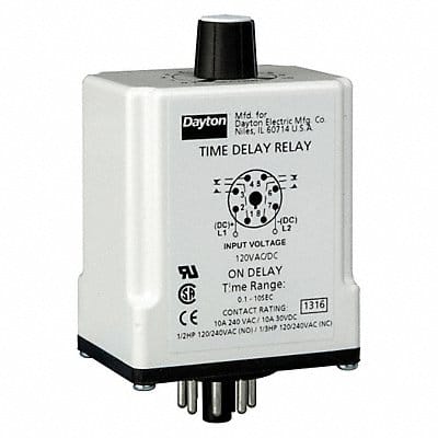 H7808 SinFunTimeDelayRelay 120VAC/DC 8Pins