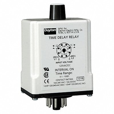 H7821 SinFunTimeDelayRelay 120VAC/DC 8Pins