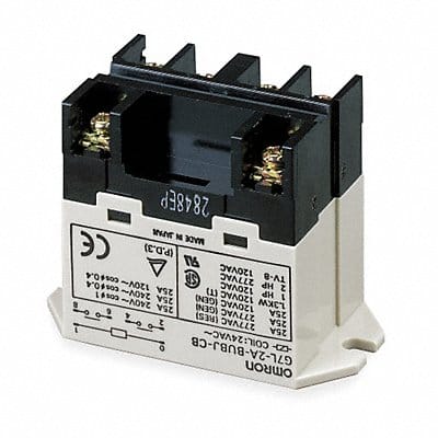 H8120 Enclosed Power Relay 6 Pin 24VDC DPST-NO