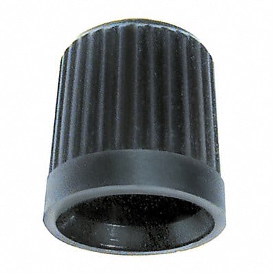 Dome Shaped V Cap 0.305-32 Bk Plstc PK4