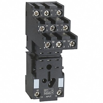 Relay Socket Square 11 Pins 10 A