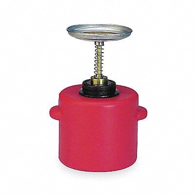 Plunger Can 1 gal Polyethylene Red