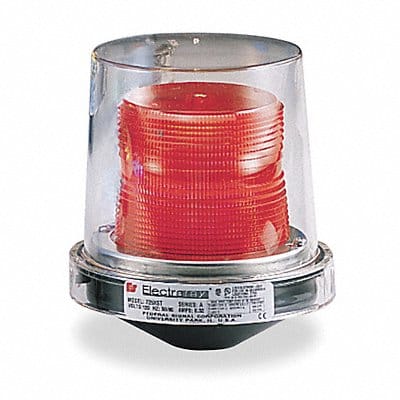 Hazardous Warning Light Strobe Red 120V