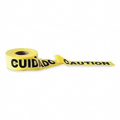 Barricade Tape Yellow 1 000 ft L 3 in