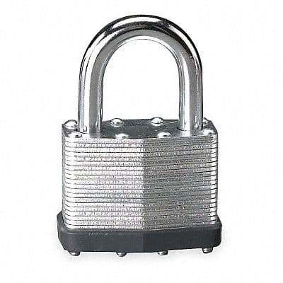 Keyed Padlock 1 in Rectangle Silver