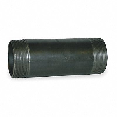 Black Pipe Nipple Threaded 3x7 In