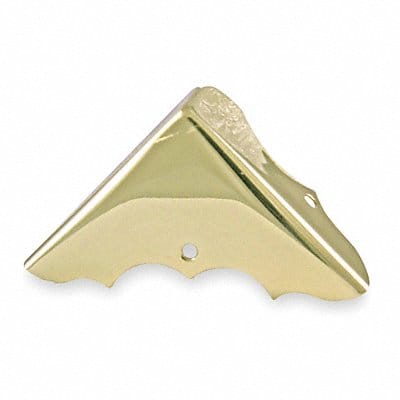 Corner Brace Brass 1 Hole PK4