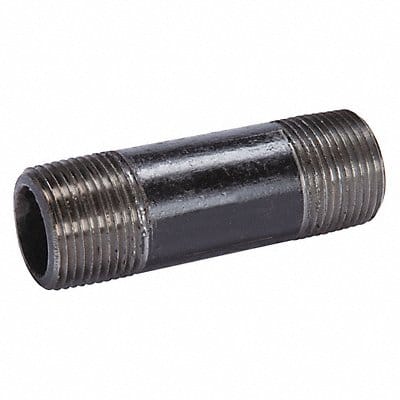 Black Pipe Nipple Threaded 3/4x8 In