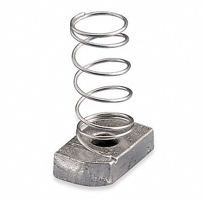 Channel Nut With Spring 3/8-16 In Steel