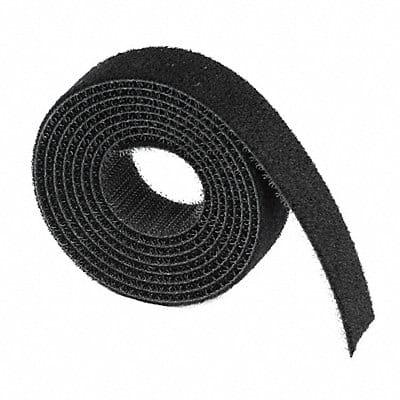 Hook-and-Loop Cable Tie Roll 4 ft Black