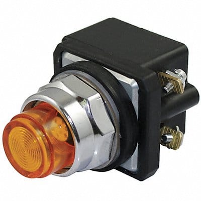 H6726 Pilot Light LED 24V 30mm Chrome Amber