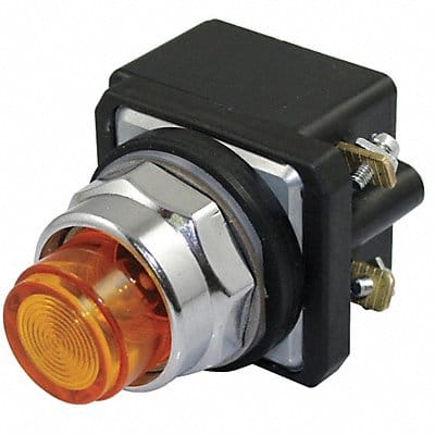 H6726 PilotLight LED 120VAC/DC 30mm Chrome Amb