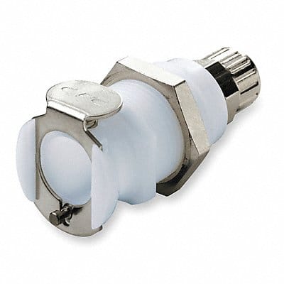 Panel Mount Coupler Acetal Shut-Off PTF