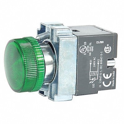 Pilot Light 22mm LED Green