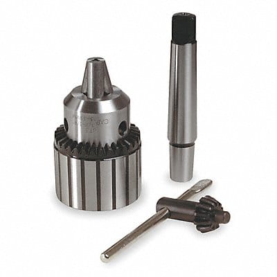 Drill Chuck Kit Keyed Steel 3/4 In 3MT