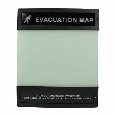 Evacuation Map Holder 8-1/2 in x 11 in