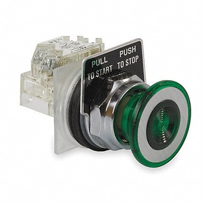 H7093 Non-Illuminated Push Button 30mm Green